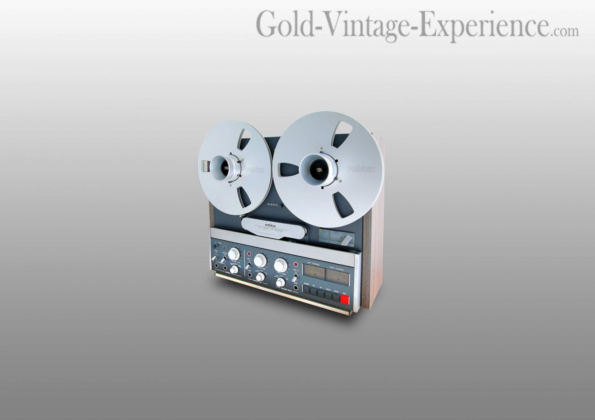 Superb reel to reel REVOX B77 with 2 or 4 track and new woodsides